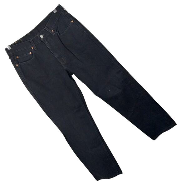 LEVI'S! LEVI STRAUSS & CO.! CLASSIC BLACK DENIM RELAXED JEANS, 550! SZ 32 X 42 - Picture 1 of 13